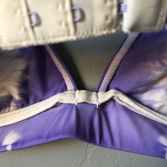 KIT UNDERGARMENTS Purple Tie-Dye Triangle Underwire Bra - Picture 10 of 11